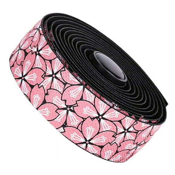Bicycle Handlebar Tape Road Bike Handlebar Tape Shockproof Shock-Absorbing Wear- Sweat-Absorbent Black Pink,1x Bicycle handlebar tape,Black Pink