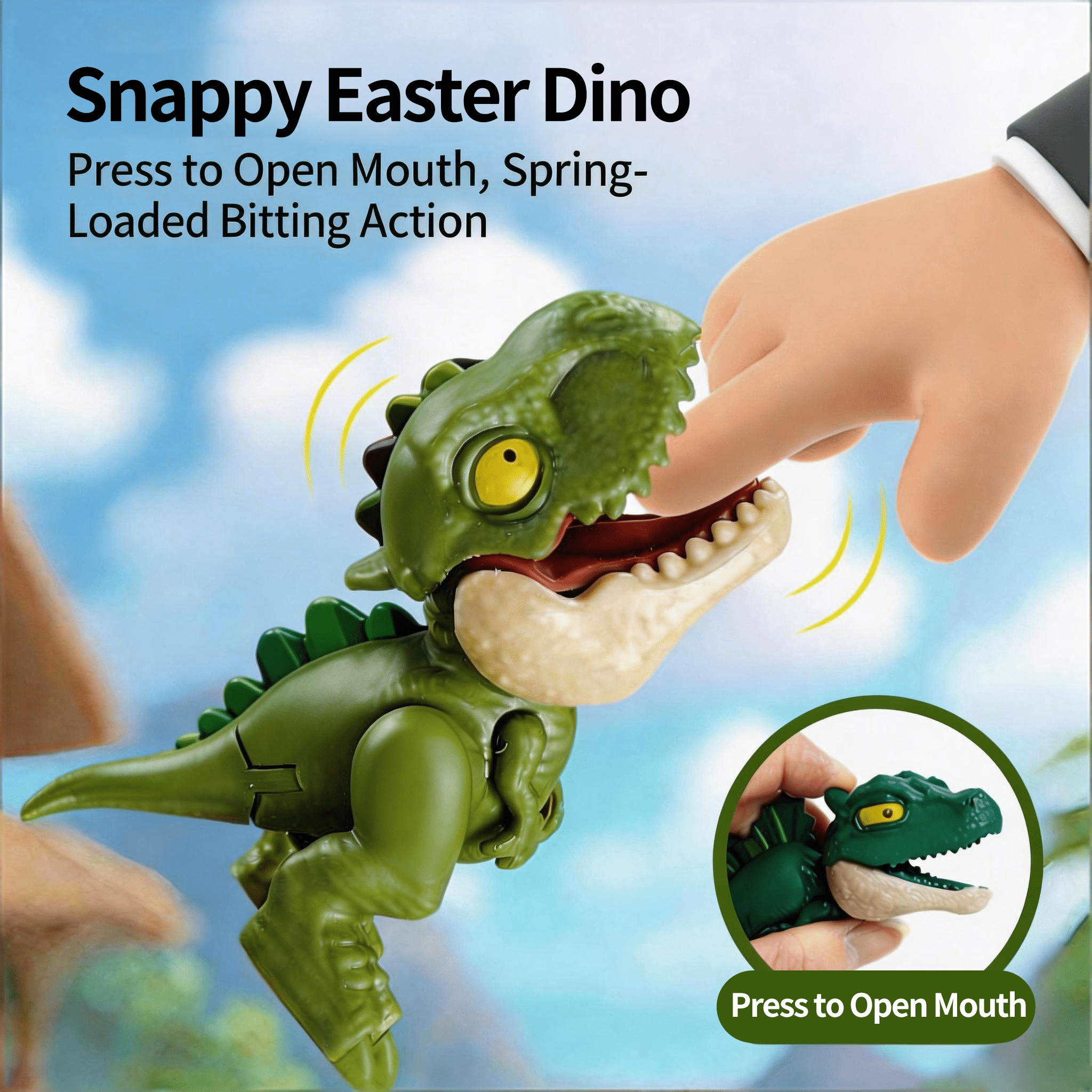 HNZENBW 12 Pcs Dinosaur Egg Dinosaur Gachapon Toy Set Biteable Fingertip Dinosaur Toy Set Easter Egg Christmas Party Gift forAge 3+