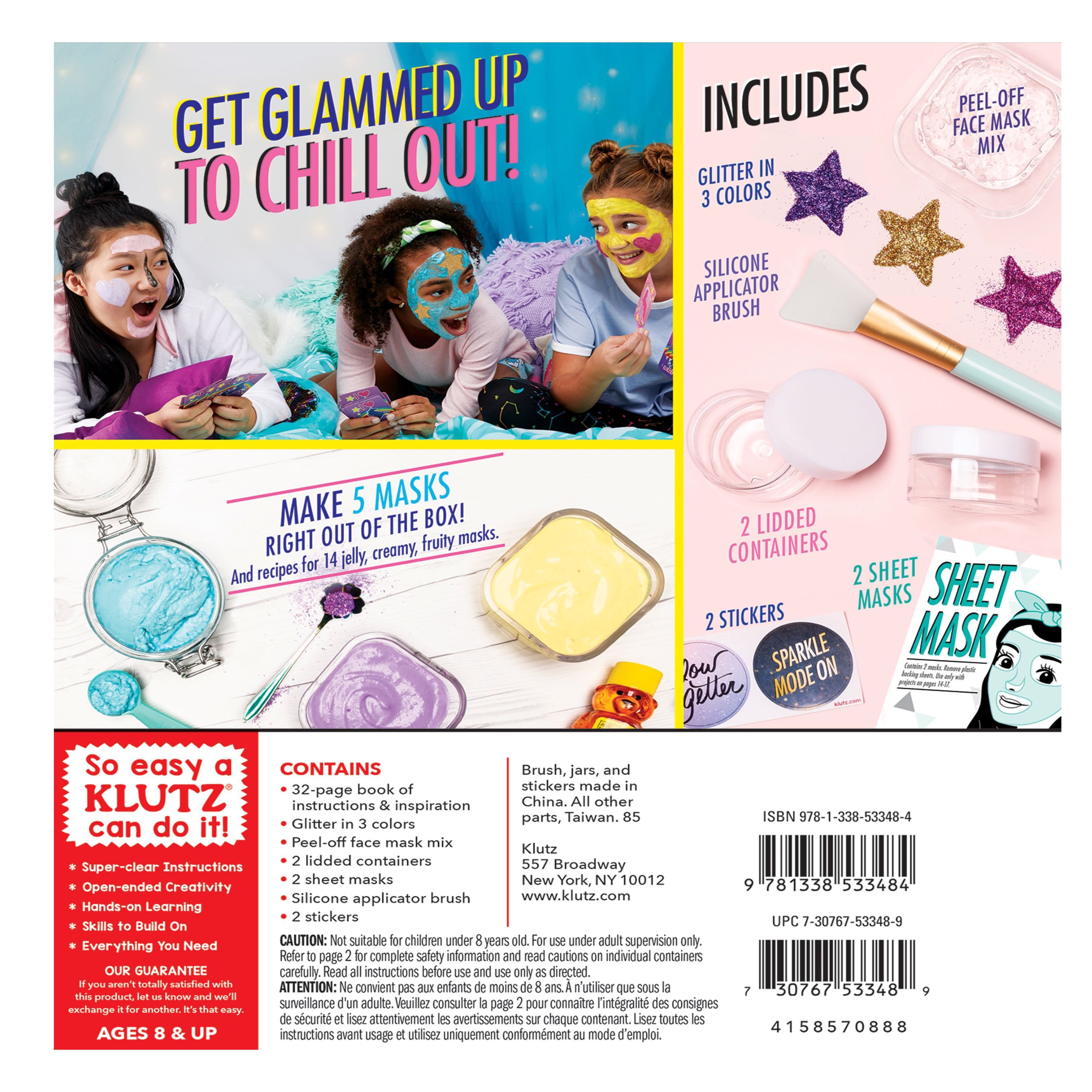 Klutz - Glitter Face Masks DIY Set - Walmart.com