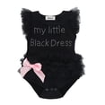 thumbnail image 1 of Wuffmeow Newborn Baby Girl Lace Short Sleeve Letter Rompers Jumpsuits, 1 of 6