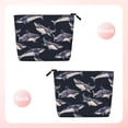 thumbnail image 2 of Makeup Bag Small Cosmetic Bags for Women Travel Toiletry Bag Zipper Pouch Purse Organizer Pouches, Watercolor Shark Vintage, 2 of 7