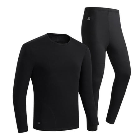 

Ankishi Heating Underwear Set Heated Long Johns with Fleece Lined for Winter Warming Soft Base Layer Thermals Suit for Men and Women kindness