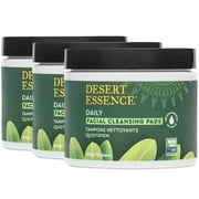 Desert Essence Cleansing Pads, Tea Tree, 50 Pads - 3 Pack