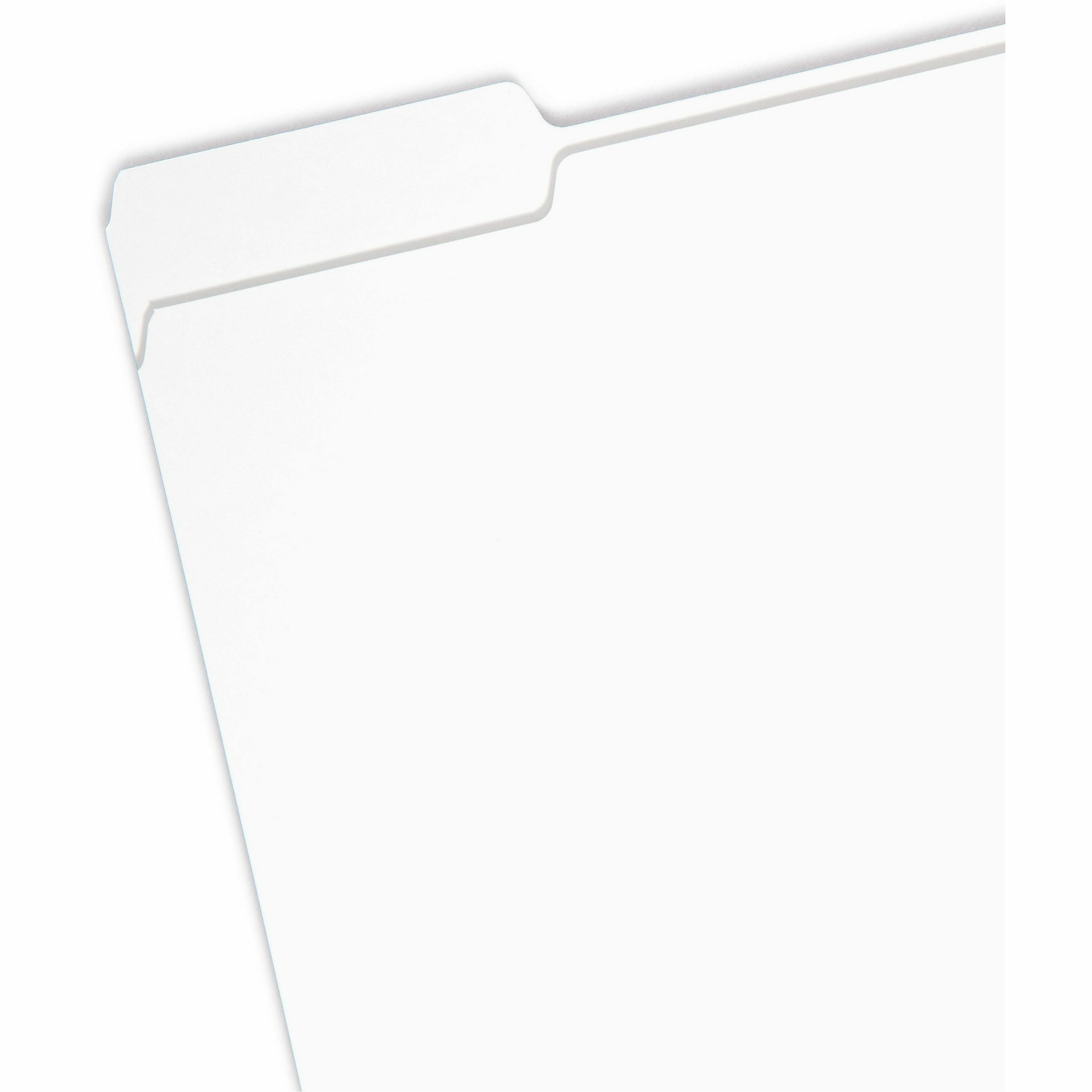 Smead File Folder, 1/3-Cut Tab, Letter Size, White, 100 per Box (12843)