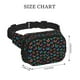 thumbnail image 4 of Fotbe Multicolored Butterflies Cangurera Cuadrada con Estampado de Doble Capa, Bolsa de Cintura Ajustable Mini para Hombres y Mujeres, 4 of 9