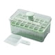 thumbnail image 1 of Naiovety Máquina para hacer cubitos de hielo sin olores, resistente a bajas temperaturas y cubierta a prueba de polvo, hielo fácil y rápido Cocina y Comedor tipo+1 28 rejillas, 1 of 6