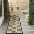 thumbnail image 6 of Nourison Aloha Indoor/Outdoor Blue/Multicolor 2'3" x 10' Area Rug, (2x10), 6 of 9