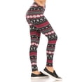 thumbnail image 2 of LAVRA Women's Holiday High Waist Fleece Regular Size Leggings Gift, 2 of 3