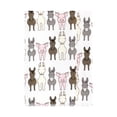thumbnail image 3 of Hudson Baby Cotton Poly Flannel Burp Cloths Multipack, Farm Friends Pink 8-Pack, One Size, 3 of 6