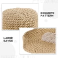 thumbnail image 3 of WEUVEB Sombrero Amplio De Paja Beige Con Detalle De Encaje Para Mujer Para Uso En Vacaciones Y Días, 3 of 6