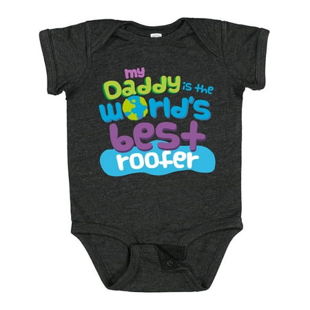 

Inktastic Daddy Worlds Best Roofer Gift Baby Boy or Baby Girl Bodysuit