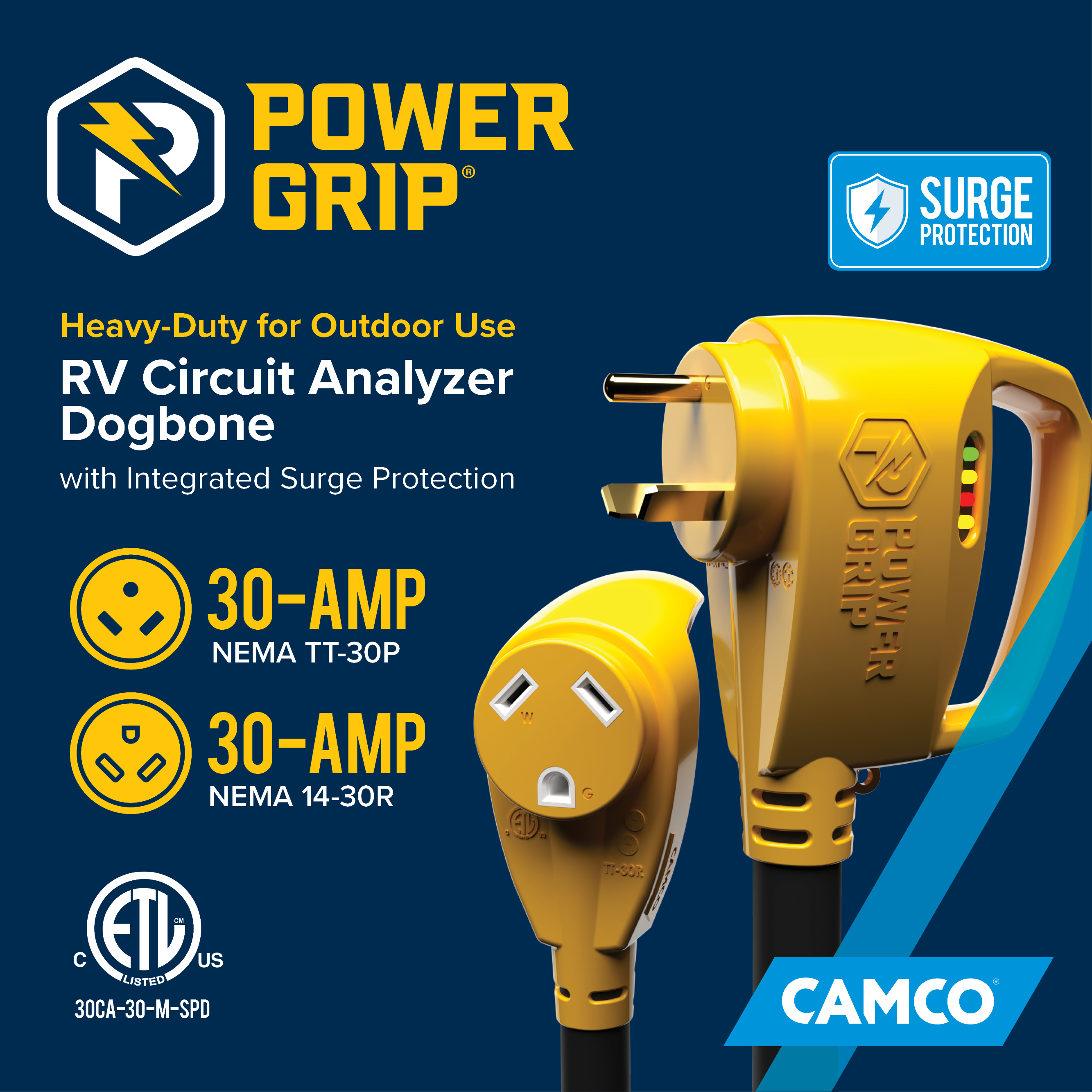 Power Grip RV 30A Surge Protector