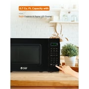 COMMERCIAL CHEF 0.7 cu. ft. Countertop Microwave Oven, Black