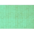 thumbnail image 1 of Ahgly Company Machine Washable Indoor Rectangle Solid Turquoise Blue Modern Area Rugs, 8' x 10', 1 of 4