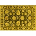 thumbnail image 1 of Ahgly Company Machine Washable Indoor Rectangle Oriental Yellow Traditional Area Rugs, 5' x 8', 1 of 4