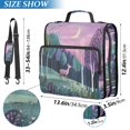 thumbnail image 2 of FORMRS Zipper Binder with Shoulder Strap 2-inch Ring 500 Sheet Capacity File Bag, Green Night Deer, 2 of 5