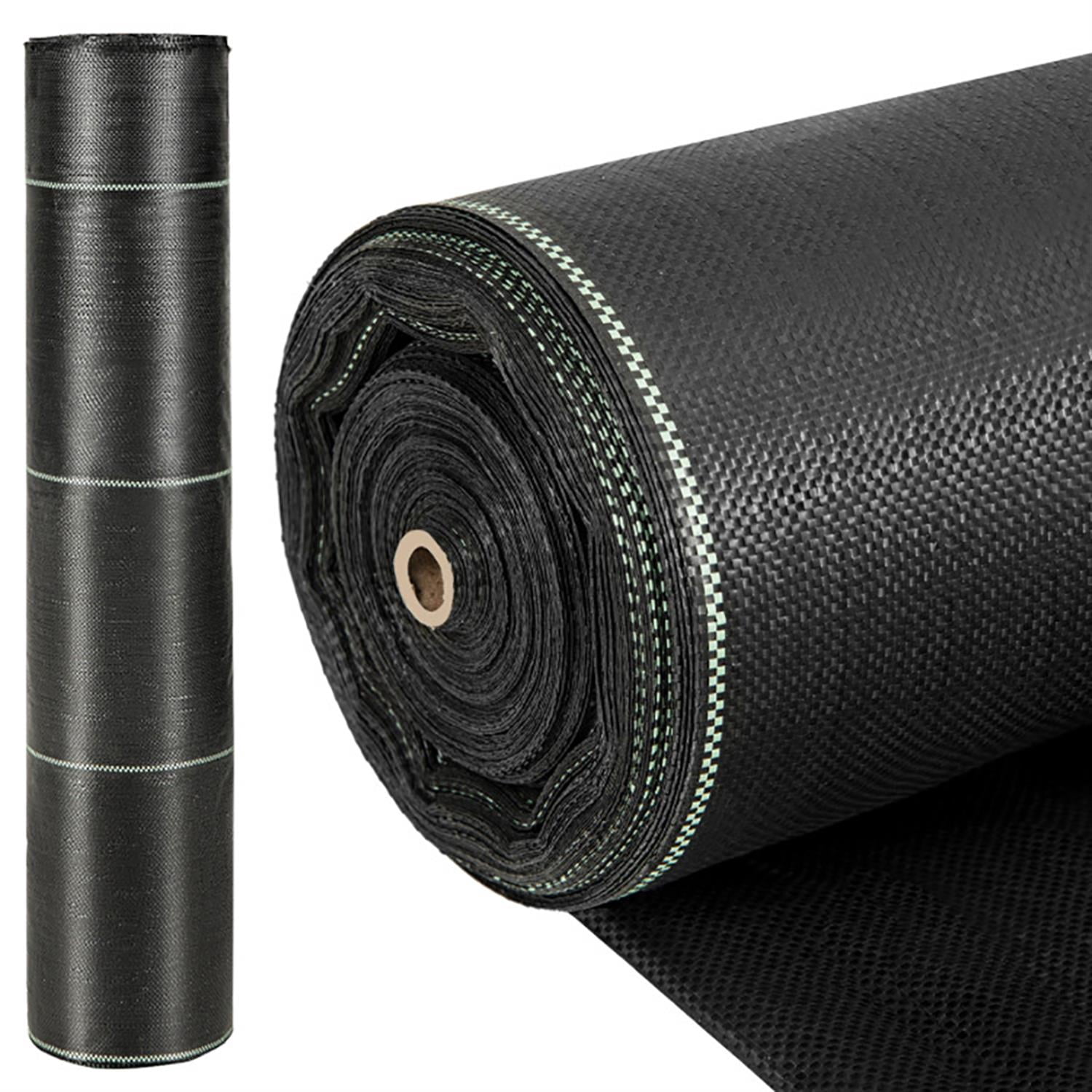Spaco 6.5 x 330 ft Weed Barrier Landscape Fabric Heavy Duty, Weed Block Gardening Ground Cover Mat, Weed Control Garden Cloth, Black