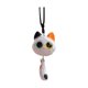 thumbnail image 2 of Adorno colgante del espejo retrovisor Fox Car | Adorable decoración colgante de zorros de dibujos animados | Negro, blanco, gris, plásticos | Pequeño accesorio interior de coche para coche, bolso, 2 of 6