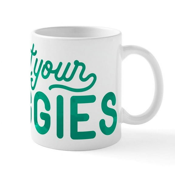 CafePress - Eat Your Veggies Mug - 11 oz Ceramic Mug - Novelty Coffee Tea Cup