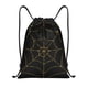 thumbnail image 1 of Fotbe Golden Spider Web Bolsa Mochila con Cordón Estampada, Bolsa de Gimnasio Deportiva, Bolsa Cinch, Bolsa con Cordón para Hombres y Mujeres-Medium, 1 of 6