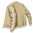 thumbnail image 5 of Men's Lightweight Bomber Jacket Windbreaker Casual Fall Spring Outdoor Coat Full Zip up Jackets Long Sleeve Outdoor Baseball Golf Sports Coats, 5 of 6