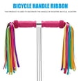 thumbnail image 1 of 2x banderines con borlas para manillar de bicicleta, cinta para bicicleta para niños (amarillo y rosa), 1 of 6