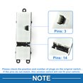 thumbnail image 4 of Interruptor de ventana eléctrica delantero izquierdo único para Nissan Sentra Frontier Xterra No.25401ZT50A, 4 of 7