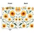 thumbnail image 5 of FORMRS Acrylic Clipboard with Low Profile Clip Standard A4 Letter Size, 12.5" x 9", Sunflowers and Leaves Pattern, 5 of 8
