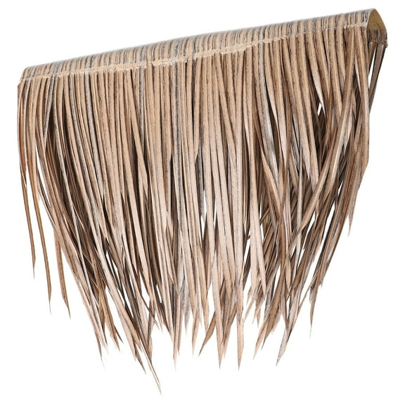 GOOHOCHY Plastic Thatch Roofing Realistic Artificial Grass Roof Thatch Palm Thatch for Tiki Bar Garden Easy to Install Ideal for Mexican Style Thatch Roof Decoration