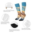 thumbnail image 3 of Susaid Cloud Sleeping Cat Print Thermal Winter Socks for Men and Women, Warm Crew Hiking Socks, for Boots and Outdoor Activities, 3 of 6