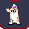 thumbnail image 4 of Inktastic Corgi Puppy Girl Boys or Girls Baby Bib, 4 of 4