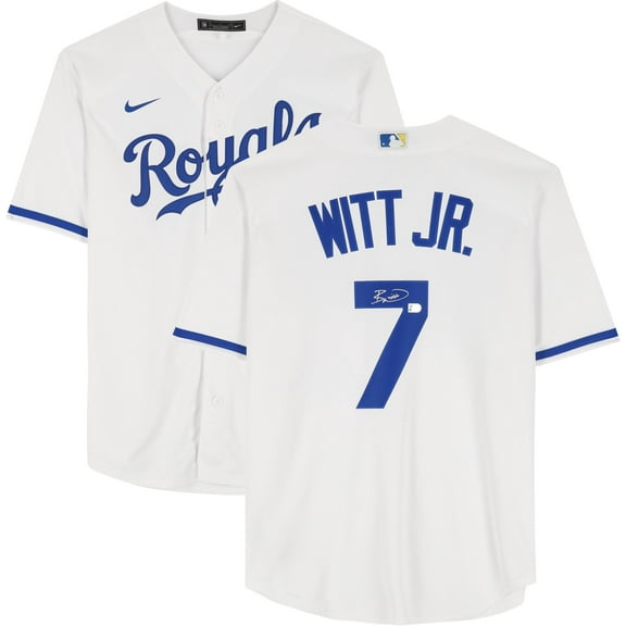 Bobby Witt Jr. Kansas City Royals Autographed White Replica Jersey - Fanatics Authentic Certified