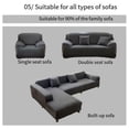 thumbnail image 2 of Sofa Cover for Corner Sofa L-Shaped Sectional Sofa Elastic Gray Pet Friendly Slipcover for Armrest,1 Seater, 2 of 8