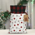 thumbnail image 5 of Wukai Ladybug With Dandelion Print Christmas Burlap Bags,Drawstring Christmas Burlap Goody Gift Candy Bags Xmas Burlap Treat Bags for Candy Wrapper Xmas Party Favors-Black, 5 of 8