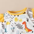 thumbnail image 4 of Sinhoon Baby Boy Girl Jumpsuit Infant Newborn Cartoon Dinosaur Long Sleeve One Piece Romper, 4 of 6