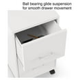 thumbnail image 6 of 2-Drawer File Cabinet, Lockable Mobile Filing Cabinet - Letter Size, White, 6 of 8