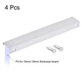 thumbnail image 3 of Uxcell 300mm/11.8 inch Aluminum Alloy Furniture Pull Handle Silver Tone 4 Pack, 3 of 6
