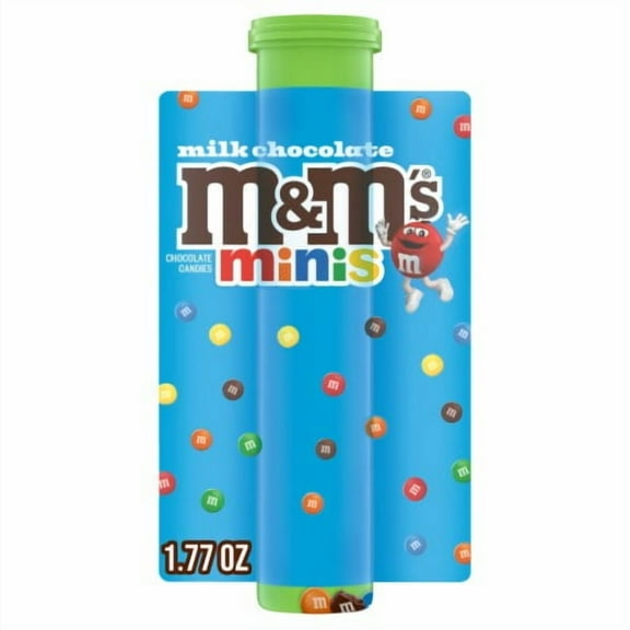 M&M'S Minis Milk Chocolate Candy Mega Tube Packaging May Vary 1.77 oz