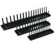 thumbnail image 1 of Soporte de enchufe negro, 3 piezas, 1/4 pulg., 3/8 pulg., 1/2 pulg., organizador de enchufes, bandeja de enchufes, uso conveniente, 1 of 9