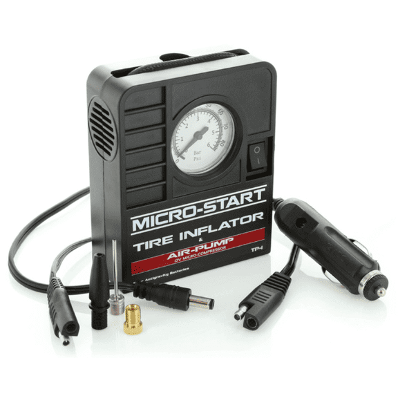 Antigravity MSA-9 Portable Tire Inflator Air Compressor, 12V DC Mini Air Pump for Car, Motorcycle, Bicycle Tires