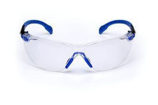 3M™ Solus™ 1000-Series Safety Glasses S1101SGAF, Black/Blue, Clear Scotchgard™ Anti-Fog Lens, 20 EA/Case