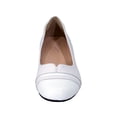 thumbnail image 2 of PEERAGE Marina (FT6044) Women Extra Wide Width Round Toe Flats WHITE 8.5, 2 of 6