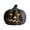 Black Pumkin*8", variant on 6 Inch Black Halloween Jack O Lantern with LED Tea Light Candle, Resin Light Up Pumpkin Decor, Warm Glow for Indoor Tabletop Home Porch Trick Or Treat Halloween Party Decoration
