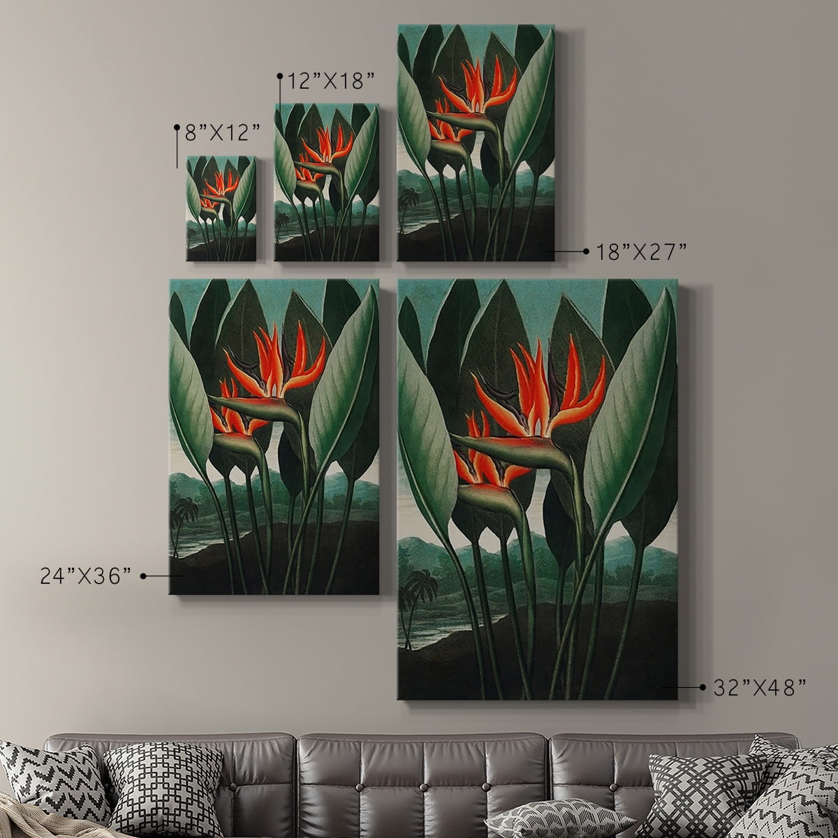 Temple of Flora IV Premium Gallery Wrapped Canvas - Ready to Hang