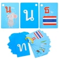 thumbnail image 1 of Miangastore 90Pcs Thai Language Flash Cards Vocabulary Flash Cards Portable Words Cards Kids Learning Cards, 1 of 8