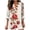 Red, variant on Womens Open Front Long Sleeve Shirt, White Base Red Rose Print, Elegant Lightweight Blouse, Romantic Summer & Fall Date Top