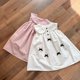 thumbnail image 5 of Vestido bonito de princesa de algodón puro para niña, vestido sin mangas con cuello Peter Pan y lazo de 1 a 10 años, ropa de verano para niños, 5 of 6