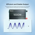 thumbnail image 3 of Renogy 1000W 12V Pure Sine Wave Inverter, Power Inverter DC 12V to AC 120V, Off-Grid Solar Power 110V with Built-in 5V/2.1A USB Port, 3 of 10