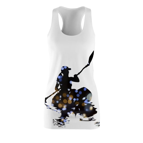 Women's Cut & Sew Racerback Dress (AOP) City Lights Kayak