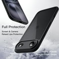 thumbnail image 4 of JETech Case for iPhone 17 Air, Shockproof Phone Bumper Cover, Solid Color Matte TPU Frame, Anti-Scratch Clear Back, 6.5-Inch Display (Black), 4 of 5